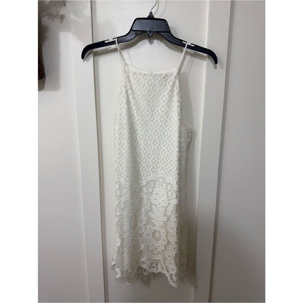 Speechless White Lace Mini Slip Dress